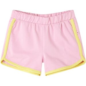 vidaXL Barneshorts med trim knallrosa 92