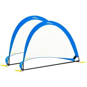 vidaXL Fotballmål for barn 2 stk oppbevaringspose 183x117,5x120,5 cm