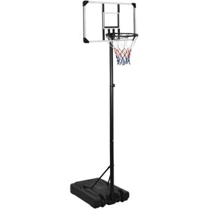 vidaXL Basketballplate gjennomsiktig 235-305 cm polykarbonat