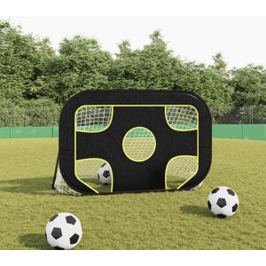 vidaXL Fotballmål med siktevegg 120x80x80 cm Polyester