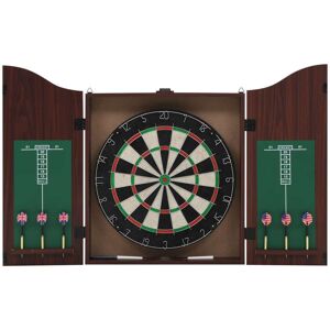 vidaXL Profesjonell dartskive sisal med skap og 6 darts