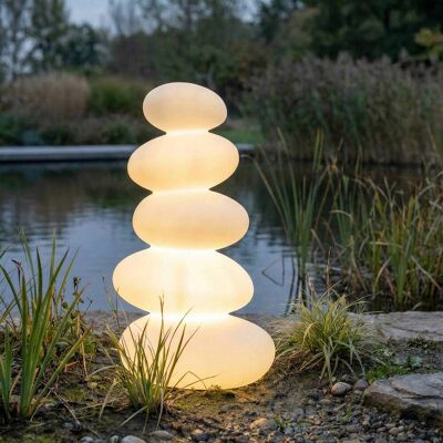 Lucande LED-terrasselampe Soriel, hvit, 72 cm, trinnvis dimbar, IP54 Soriel Lucande, dimbar, Hvit / opal, Kunststoff, Moderne Lucande LED-terrasselampe Soriel, hvit, 72 cm, trinnvis dimbar, IP54 Soriel Lucande, dimbar, Hvit / opal, Kunststoff, Moderne
