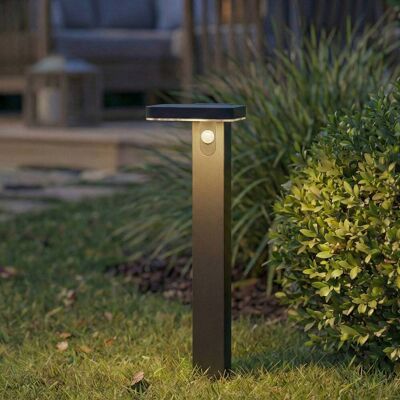 PRIOS LED-solcellveilampe Tarlson, kantet, antrasitt, sensor Tarlson, Sort, Kunststoff, Moderne, Solcellelamper PRIOS LED-solcellveilampe Tarlson, kantet, antrasitt, sensor Tarlson, Sort, Kunststoff, Moderne, Solcellelamper