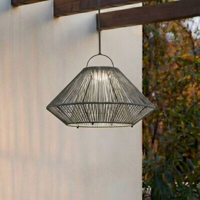 Lindby LED-solcellelampe Austas, grå, Ø 50 cm, USB, IP54 Austas Lindby, dimbar, Aluminium / grå / sink, Kunststoff, Moderne, Enhodet pendellampe Lindby LED-solcellelampe Austas, grå, Ø 50 cm, USB, IP54 Austas Lindby, dimbar, Aluminium / grå / sink, Kunststoff, Moderne, Enhodet pendellampe