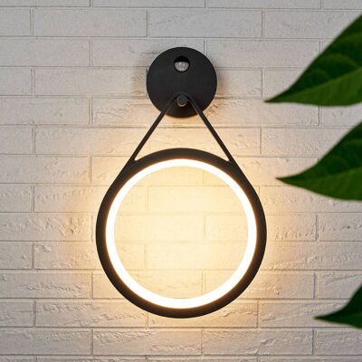 Lucande - Vegglampe - Modern Ring Sensor - Svart - Utendørs Lucande - Vegglampe - Modern Ring Sensor - Svart - Utendørs