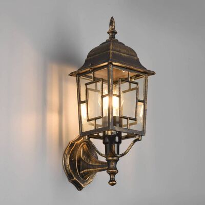 Trio Lighting Utendørs vegglampe Volturno, dimbar, Brun / rust, Aluminium, Antikk Trio Lighting Utendørs vegglampe Volturno, dimbar, Brun / rust, Aluminium, Antikk