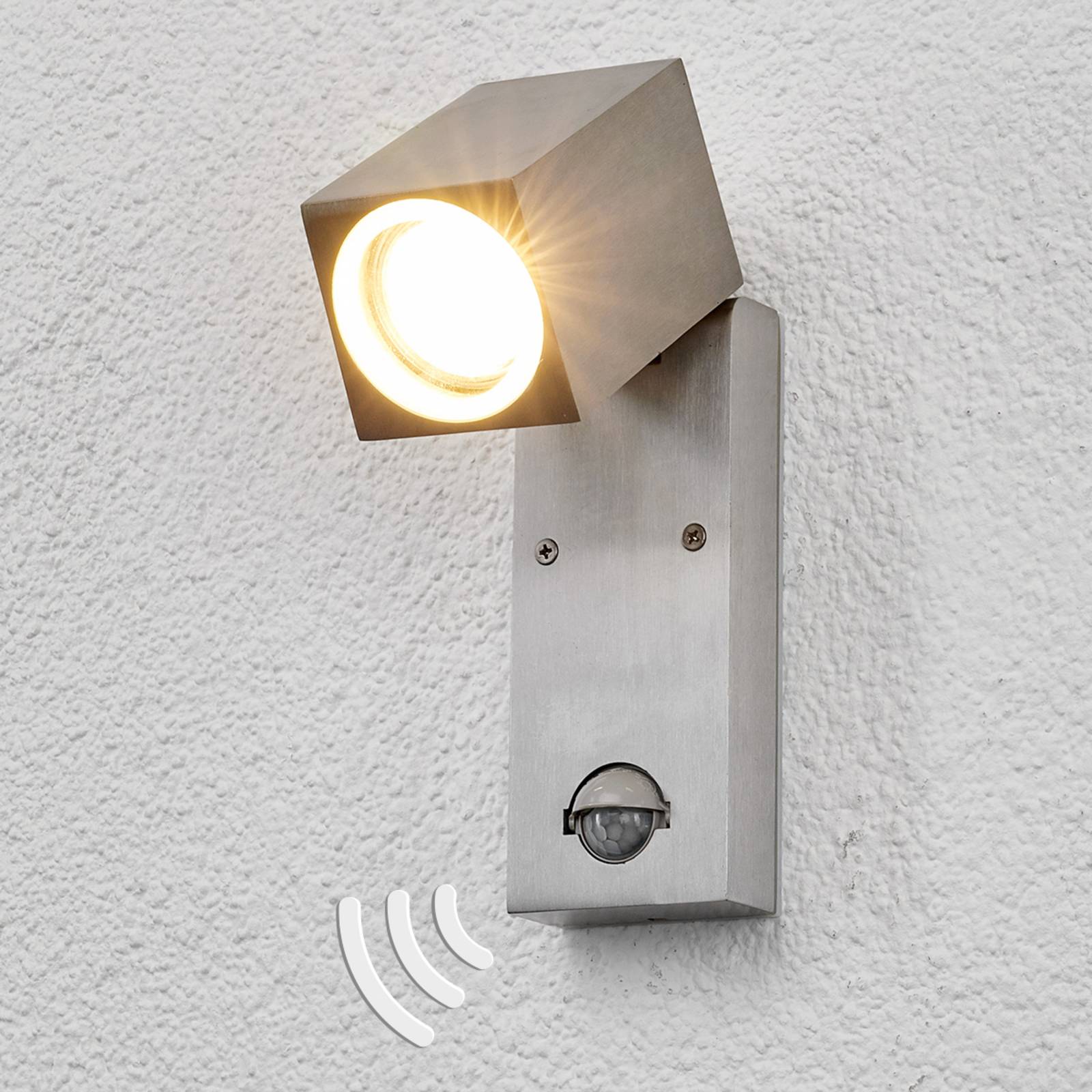 Lindby Loris - LED-utevegglampe med bevegelsessensor