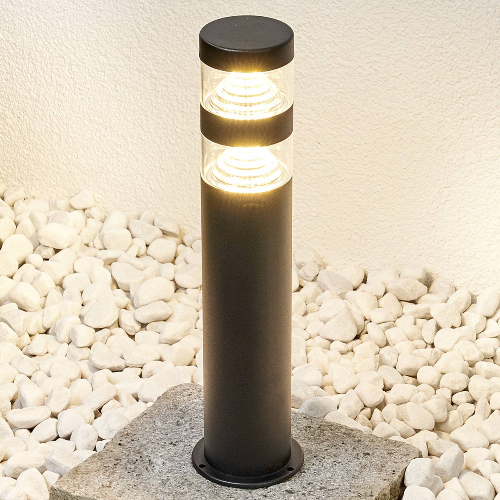 Lindby Sokkellampe Lanea med LED-lys - varmhvite