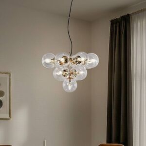 Pendellampe i glass Zumba Domiluce, dimbar, Messing / gull, Stue / spisestue, Metall, Moderne, Flerhodet pendellampe Pendellampe i glass Zumba Domiluce, dimbar, Messing / gull, Stue / spisestue, Metall, Moderne, Flerhodet pendellampe