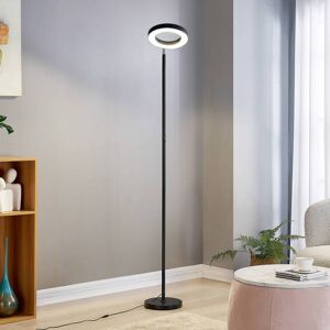 Lindby Smart LED-gulvlampe Cilian, RGBW, CCT, ZigBee, Hue Cilian Lindby, dimbar, Sort, Stue / spisestue, Metall, Moderne Lindby Smart LED-gulvlampe Cilian, RGBW, CCT, ZigBee, Hue Cilian Lindby, dimbar, Sort, Stue / spisestue, Metall, Moderne