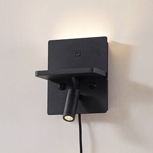 LED-vegglampe Auden Lindby, Sort, Stue / spisestue, Metall, Moderne LED-vegglampe Auden Lindby, Sort, Stue / spisestue, Metall, Moderne