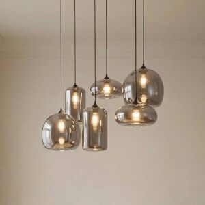 Pendellampe i glass Marla Lindby, dimbar, Klar / transparent, Stue / spisestue, Glass, Moderne Pendellampe i glass Marla Lindby, dimbar, Klar / transparent, Stue / spisestue, Glass, Moderne