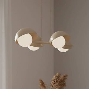 Pendellampe i glass Boom 4 EMIBIG LIGHTING, dimbar, Krem / amber, Stue / spisestue, Glass, Moderne Pendellampe i glass Boom 4 EMIBIG LIGHTING, dimbar, Krem / amber, Stue / spisestue, Glass, Moderne