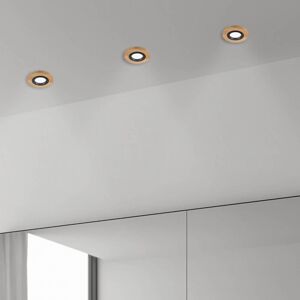 Innfelt taklampe Tobby, Ø 10 cm, sett med 3, eik GU10 Tobby Lamkur, dimbar, Lyst tre , Stue / spisestue, Tre, Skandinavisk, Runde downlights Innfelt taklampe Tobby, Ø 10 cm, sett med 3, eik GU10 Tobby Lamkur, dimbar, Lyst tre , Stue / spisestue, Tre, Skandinavisk, Runde downlights