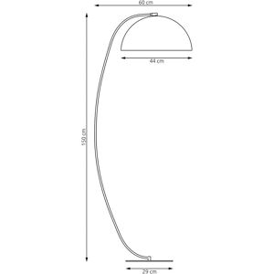 Gulvlampe Arcos EMIBIG LIGHTING, Gul / orange, Stue / spisestue, Metall, Moderne Gulvlampe Arcos EMIBIG LIGHTING, Gul / orange, Stue / spisestue, Metall, Moderne