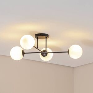 Taklampe Glassy Euluna, dimbar, Sort, Stue / spisestue, Glass, Moderne Taklampe Glassy Euluna, dimbar, Sort, Stue / spisestue, Glass, Moderne