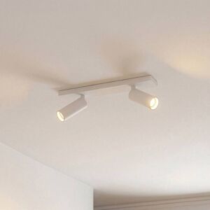 Arcchio downlight Brinja Slim, hvit, 2 lyskilder, GU10 MR11 Slim Arcchio, dimbar, Hvit / opal, Gangområde, Aluminium, Moderne Arcchio downlight Brinja Slim, hvit, 2 lyskilder, GU10 MR11 Slim Arcchio, dimbar, Hvit / opal, Gangområde, Aluminium, Moderne