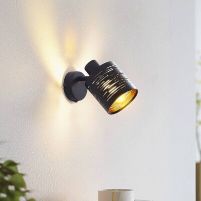 Vegglampe Iolyn Lindby, dimbar, Sort, Stue / spisestue, Kunststoff, Ung stilretning Vegglampe Iolyn Lindby, dimbar, Sort, Stue / spisestue, Kunststoff, Ung stilretning