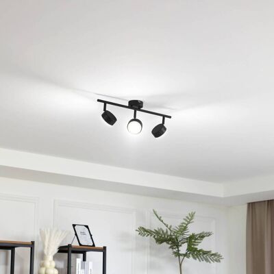 Lindby taklampe Jyla, 3 lyskilder, matt svart Jyla Lindby, dimbar, Sort, Arbeidsrom / kontor, Metall, Moderne Lindby taklampe Jyla, 3 lyskilder, matt svart Jyla Lindby, dimbar, Sort, Arbeidsrom / kontor, Metall, Moderne