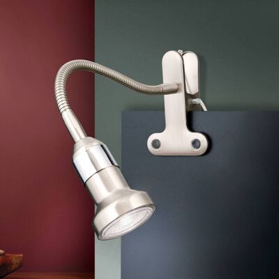 Orion Klemlampe COLANA, Aluminium / grå / sink, Arbeidsrom / kontor, Metall, Moderne Orion Klemlampe COLANA, Aluminium / grå / sink, Arbeidsrom / kontor, Metall, Moderne