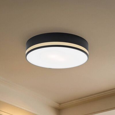 Argon Amore Rund Svart Metall Taklampe Argon Amore Rund Svart Metall Taklampe
