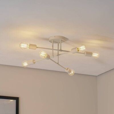 Taklampe Cambridge HELAM, dimbar, Krem / amber, Stue / spisestue, Metall Taklampe Cambridge HELAM, dimbar, Krem / amber, Stue / spisestue, Metall