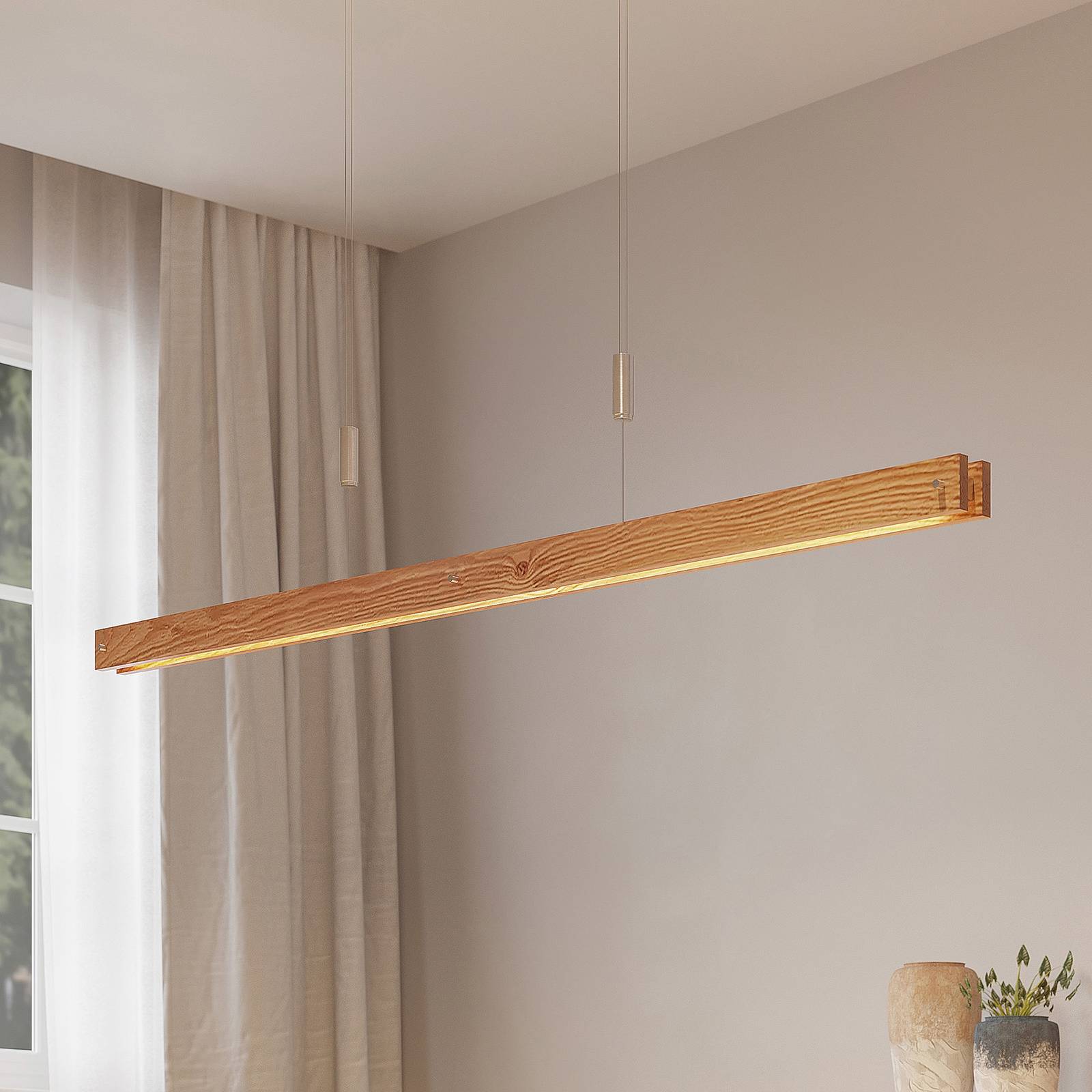 Lindby Alimara LED-trehengelampe, 138 cm