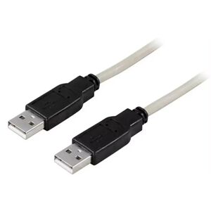 Deltaco USB-A 2.0 til USB-A 2.0 Kabel - 1 m. - Svart