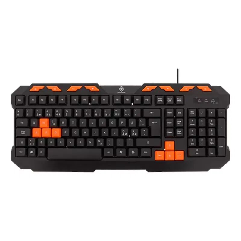 Deltaco DK110 Membrane Gaming Tastatur Dansk