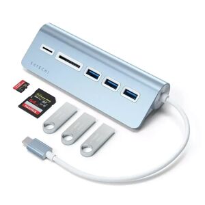 Satechi 5-in-1 Combo Hub USB-C - USB-hub og Kortleser - Blå