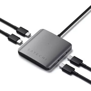 Satechi 4-i-1 USB-C Hub 4 x USB-C 3.0-porter - Space Grey