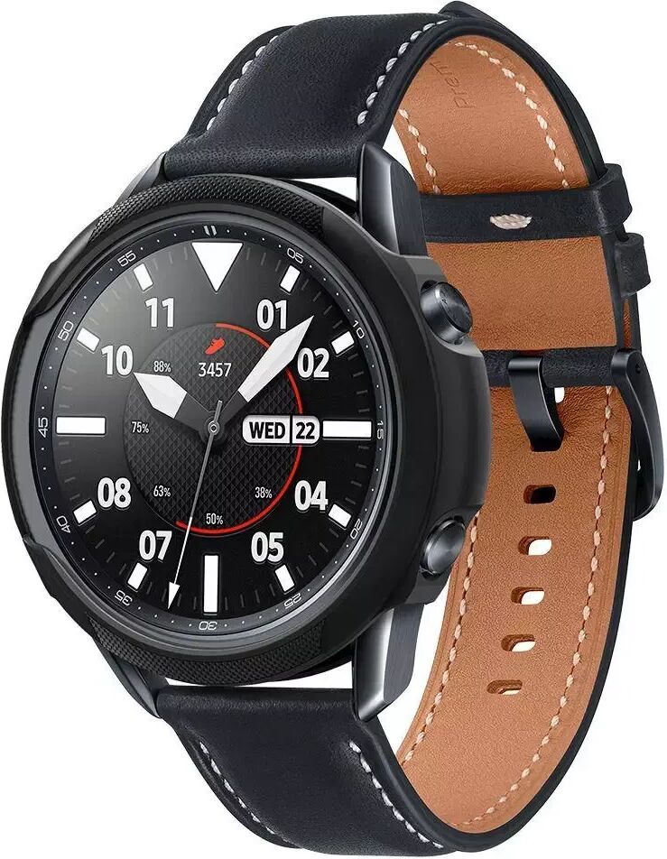 Spigen Samsung Galaxy Watch 3 (45mm) Spigen Liquid Air Deksel - Sort