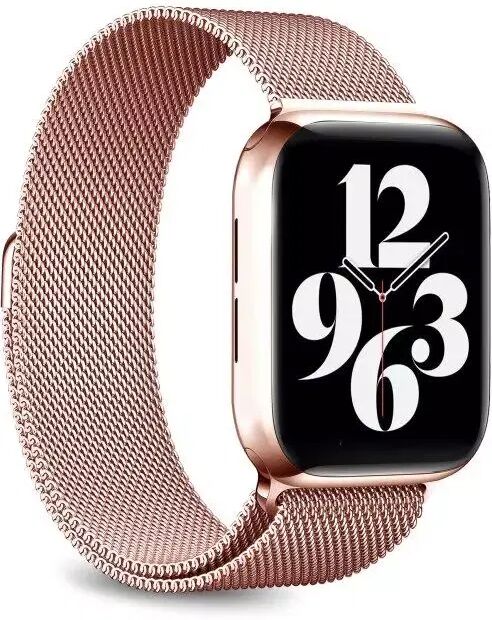 Puro Apple Watch (38-40mm) Puro Milanese Rustfritt Stål Smartklokke Reim - Roségull