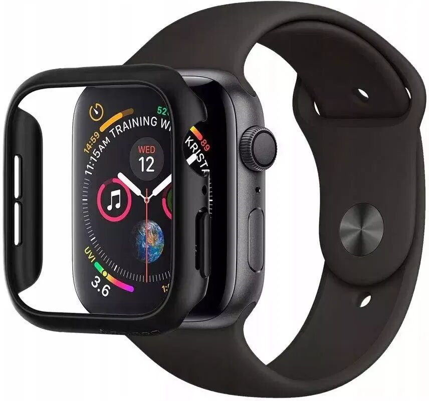 Spigen Apple Watch SE/6/5/4 (40mm) SPIGEN Thin Fit Plast Deksel Svart