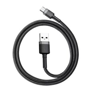Baseus Cafule (3A/15W) USB-C Kabel 1 med Svart