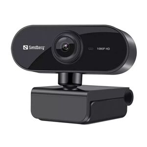 Sandberg 1080p 30fps USB Webcam Flex m. Mikrofon - Svart