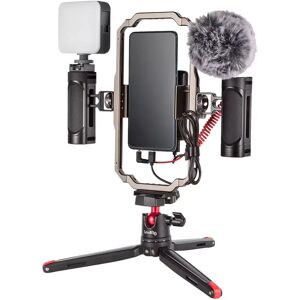 SmallRig Classic 3384B Universal Håndholdt Smartphone Rig Kit med Stativ (62-86 mm) - Svart