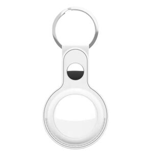 KeyBudz Nøkkelring I Kunstskinn - Snap Ring - 2 Pack - Hvit