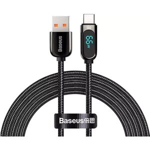 Baseus Displaykabel 66W USB-A til USB-C - 2m - Svart