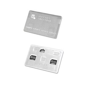 4smarts SIM Card Organiser - Simkort Adapter (Micro Sim + Nano Sim) Hvit