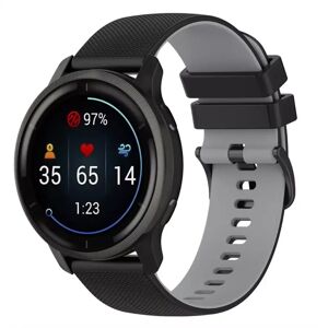 INCOVER Smartwatch Silikone Rem (22mm) Gitter - Svart / Grå