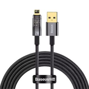 Baseus Explorer Series 2.4A - USB-A til Lightning Kabel - 2m - Svart