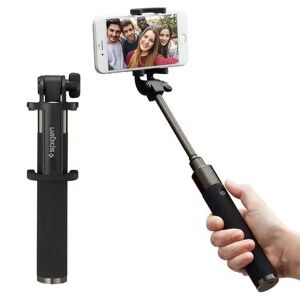 Spigen S530W Selfie Stick - Selfiestang med Blutooth Fjernkontroll - Svart