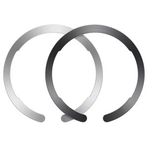 ESR Halolock Magnetisk Ring - MagSafe Kompatibel - 2 Pack - Sort / Sølv