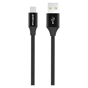 GreyLime Flettet USB-A til Micro USB Kabel 1 meter - Svart