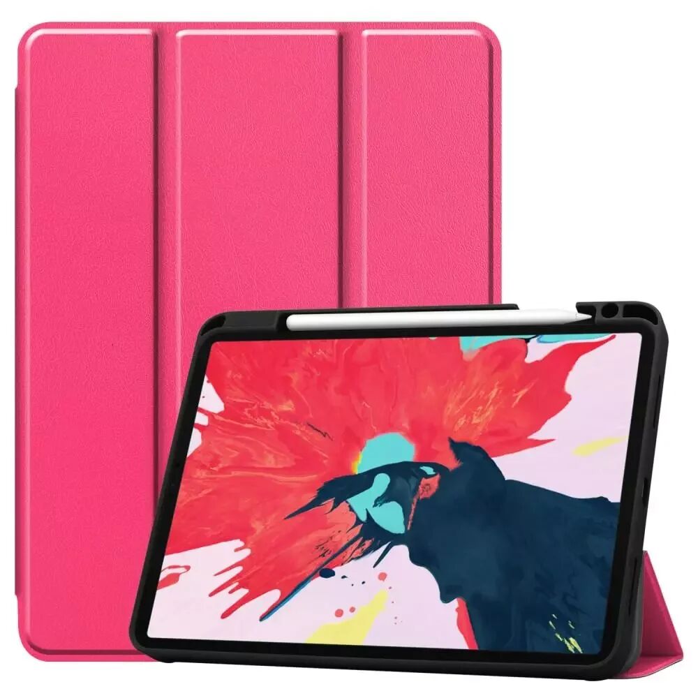 INCOVER iPad Pro 11" (2020/2018) / iPad Air (2020) Tri-fold Skinn Deksel m. Stativ & Wake-Up - Pink