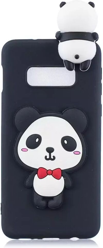 INCOVER Samsung Galaxy S10e Fleksibel Plastik Deksel 3D Panda m. Rød Butterfly