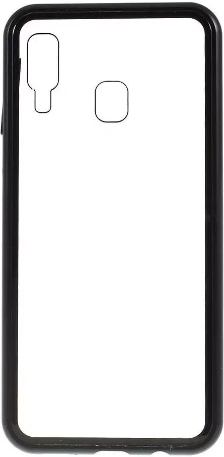 INCOVER Samsung Galaxy A30 Magnetisk Deksel m. Glassbakside - Svart