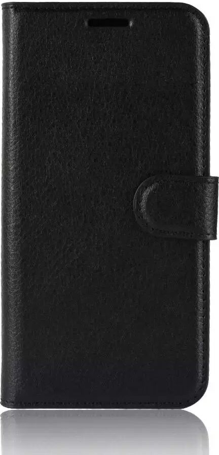 INCOVER OnePlus 6 Litchi Texture Leather Stand Deksel med Lommebok Svart