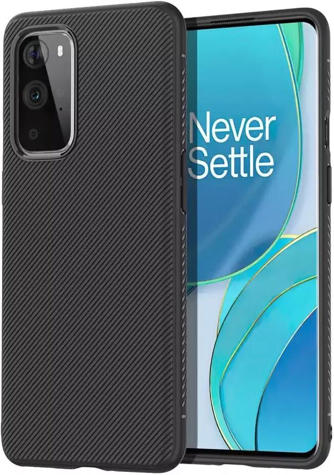 INCOVER OnePlus 9 Jazz Series Fleksibelt Plastdeksel - Svart